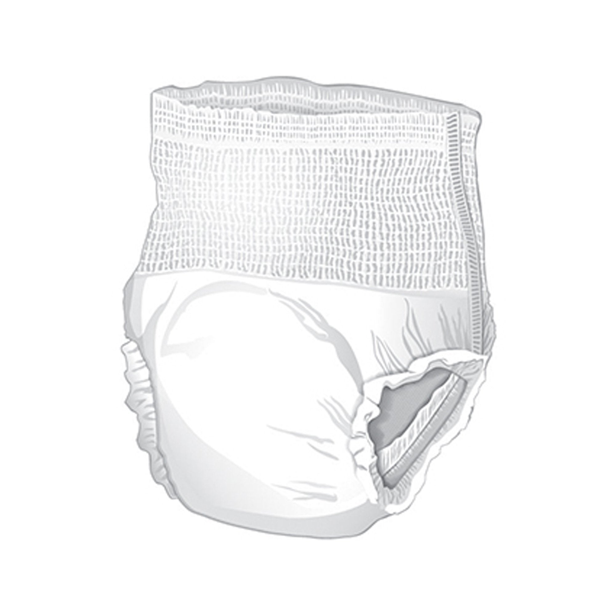 McKesson Extended Wear Maximum Absorbency Underwear, Medium-Unisex Adult Absorbent Underwear McKesson Pull On with Tear Away Seams Medium Disposable Heavy Absorbency