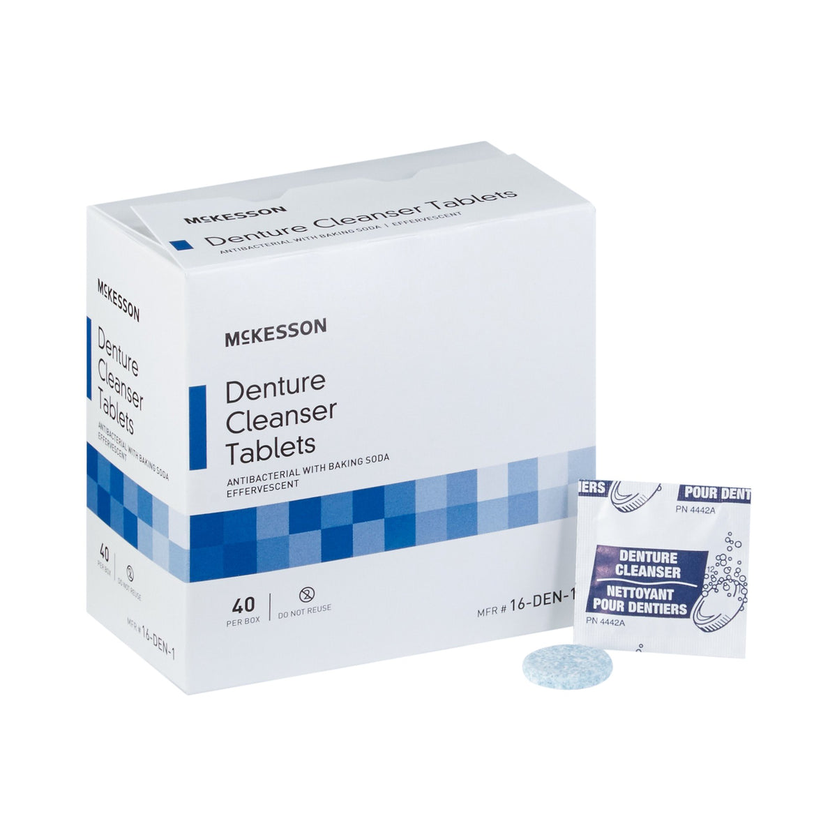McKesson Denture Cleaner-Denture Cleaner McKesson Unflavored