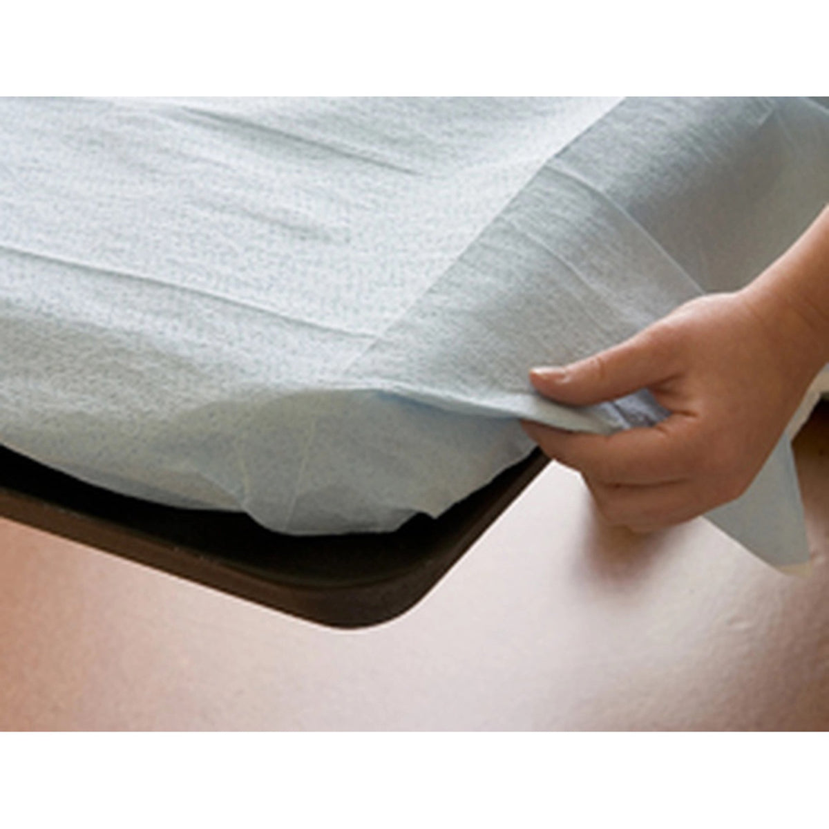 Graham Medical Blue / White Flat Stretcher Sheet, 40 x 90 Inch-General Purpose Drape Exam Drape 40 X 90 Inch NonSterile