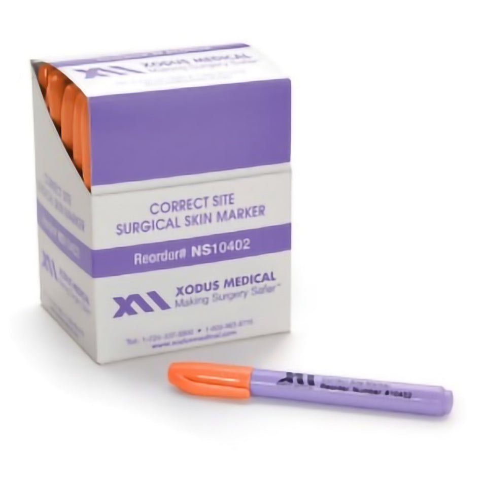 Correct Site Skin Marker-Correct Site Marker Prep-Resistant Gentian Violet Ink 4-1/4 Inch Length NonSterile Mini Regular Tip