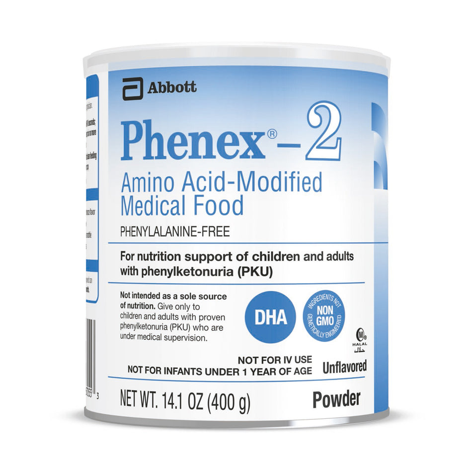 Phenex-2 Amino AcidModified Medical Food for PKU-Oral Supplement Phenex-2 Unflavored Powder 14.1 oz. Can