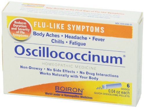 Boiron Oscillococcinum Quick-Dissolving Pellets-Cold and Cough Relief Oscillococcinum 200 CK HPUS Strength Sublingual Pellet 6 per Box