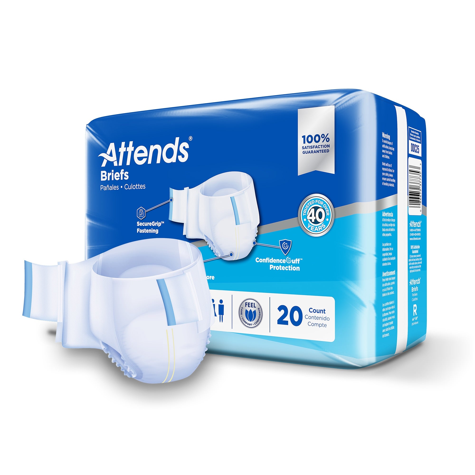 Attends® Advanced Briefs, Regular - Incontinence>Adult Briefs and Protective Undergarments - Attends Healthcare Products