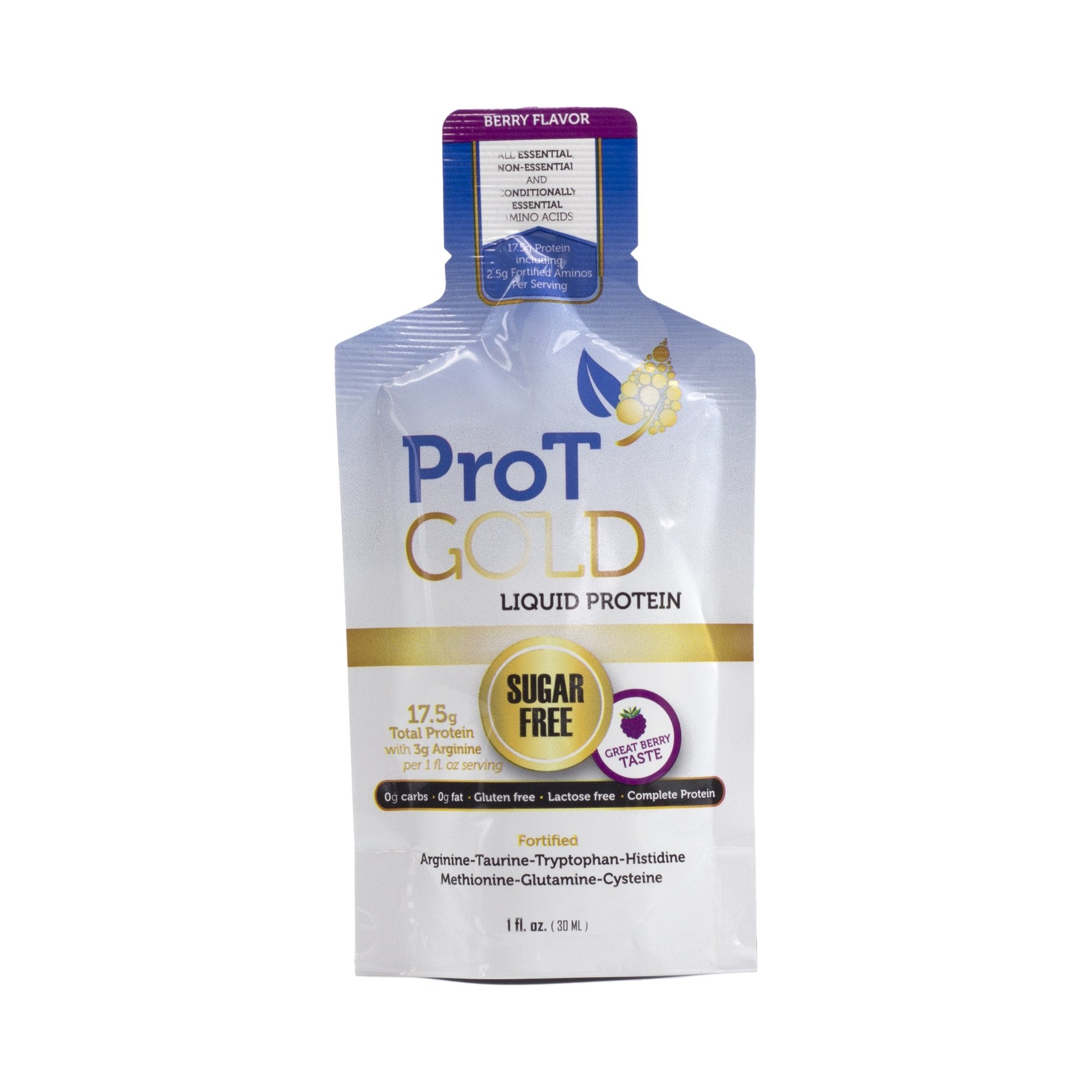 ProT Gold Berry Liquid Protein-Oral Supplement ProT Gold Berry Flavor Liquid 1 oz. Individual Packet