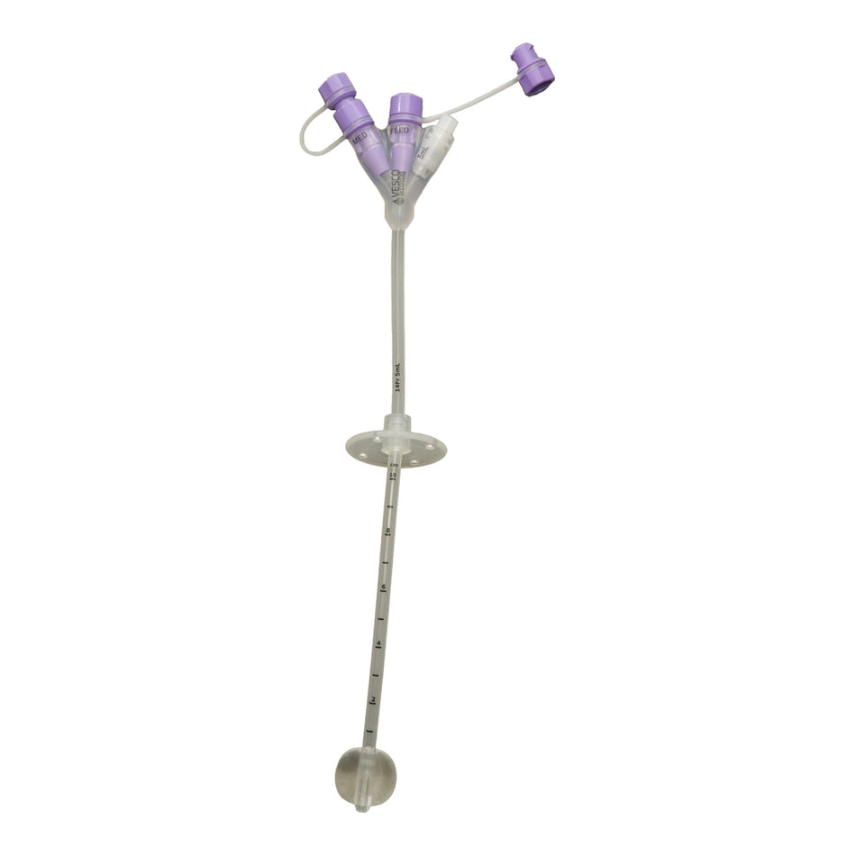 Vesco Medical Gastrostomy Feeding Tube, 14 Fr.-Gastrostomy Feeding Tube Vesco Medical 14 Fr. Silicone Sterile