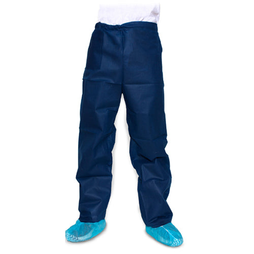 Pants Dark Blue Case/50 Medium Disposable Scrubs