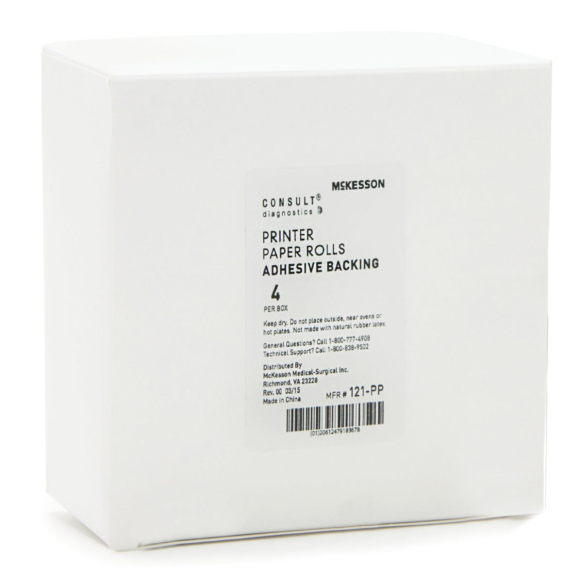 McKesson Consult Printer Paper Rolls-Printer Paper Rolls McKesson Consult McKesson 120 or McKesson Consult U120 Ultra Urine Analyzer