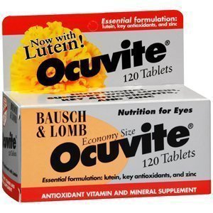 Ocuvite Multivitamin Supplement-"Multivitamin Supplement Ocuvite Vitamin A / Vitamin E / Ascorbic Acid / Lutein 1,000 IU - 60 IU - 200 mg - 2 mg Strength Tablet 120 per Bottle"