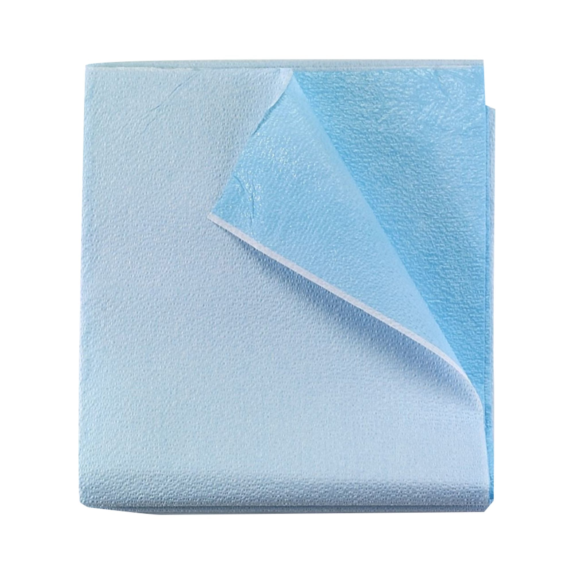 Tidi Everyday Blue Flat Stretcher Sheet, 40 x 60 Inch-Stretcher Sheet Tidi Everyday Flat 40 X 60 Inch Blue Tissue / Polyethylene Film Disposable