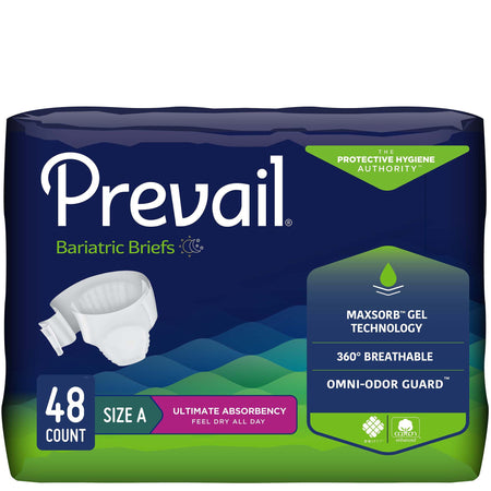 Prevail® Bariatric Ultimate Absorbency Incontinence Brief, Size A - Incontinence>Adult Briefs and Protective Undergarments...