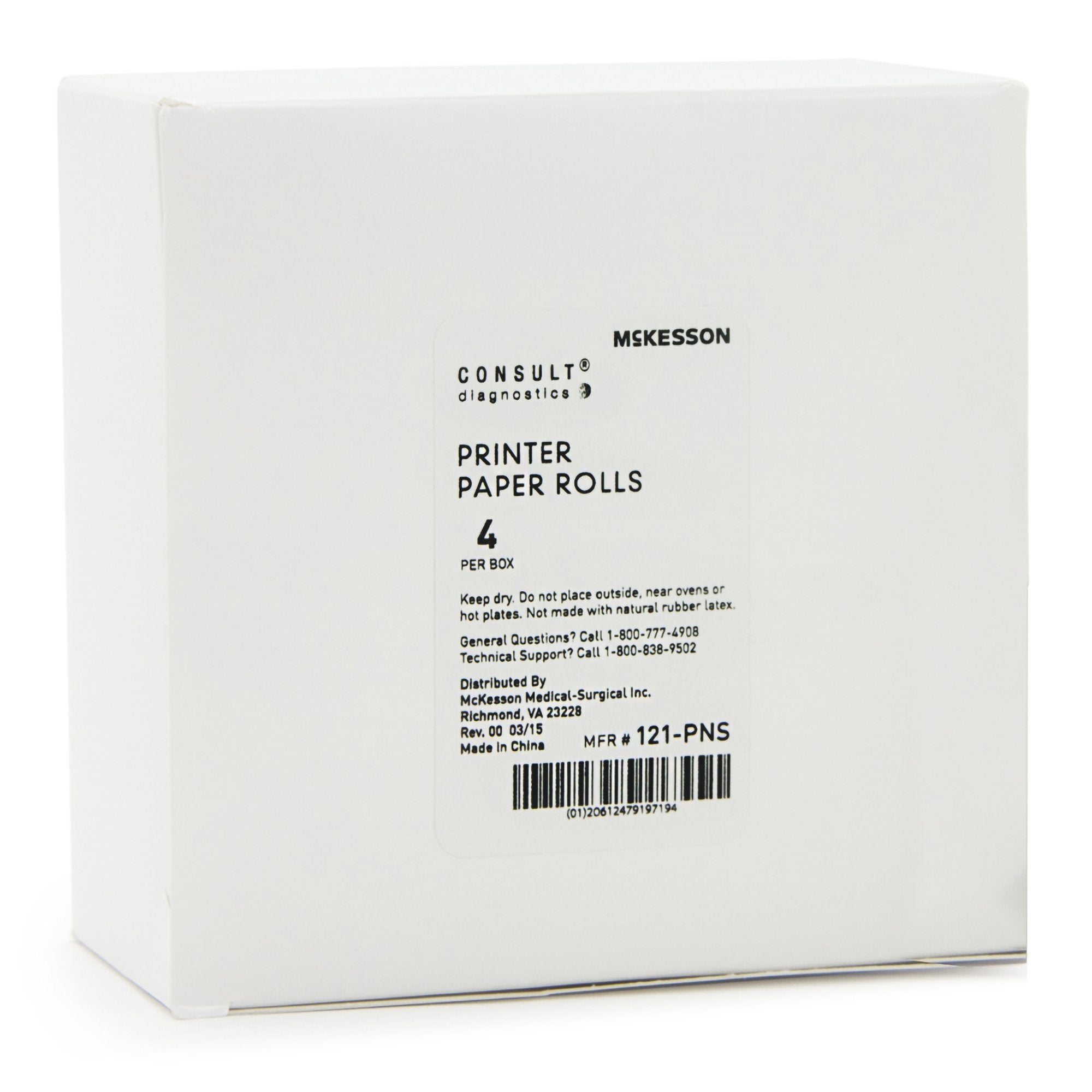 McKesson Consult Printer Paper Rolls-Printer Paper Rolls McKesson Consult McKesson 120 or McKesson Consult U120 Ultra Urine Analyzer