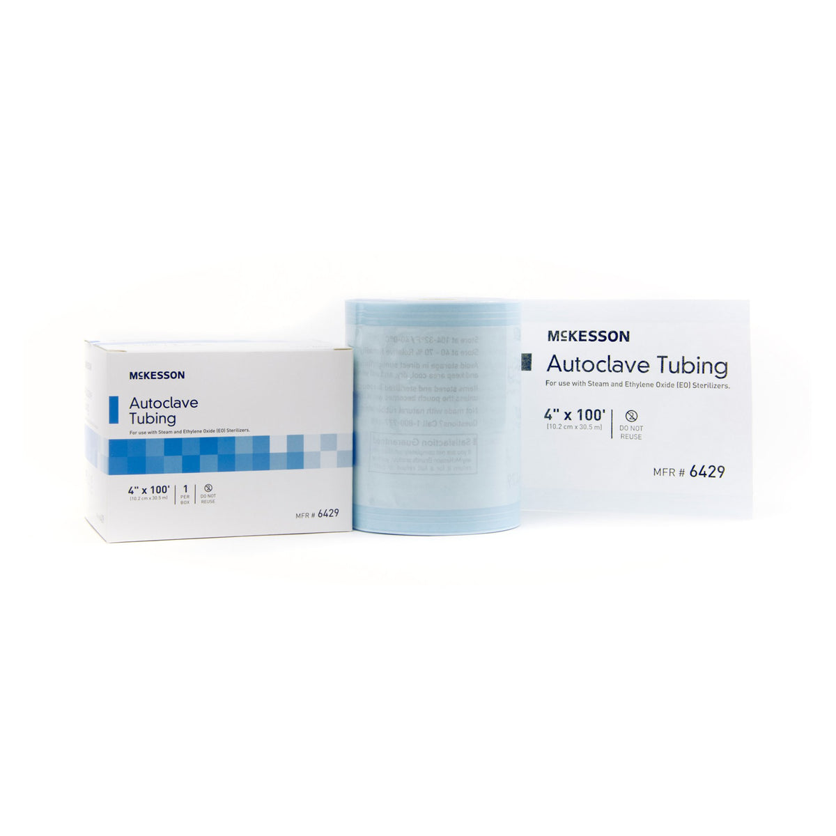 McKesson Sterilization Tubing, 4 Inch x 100 Foot-McKesson Sterilization Tubing 4 Inch X 100 Foot