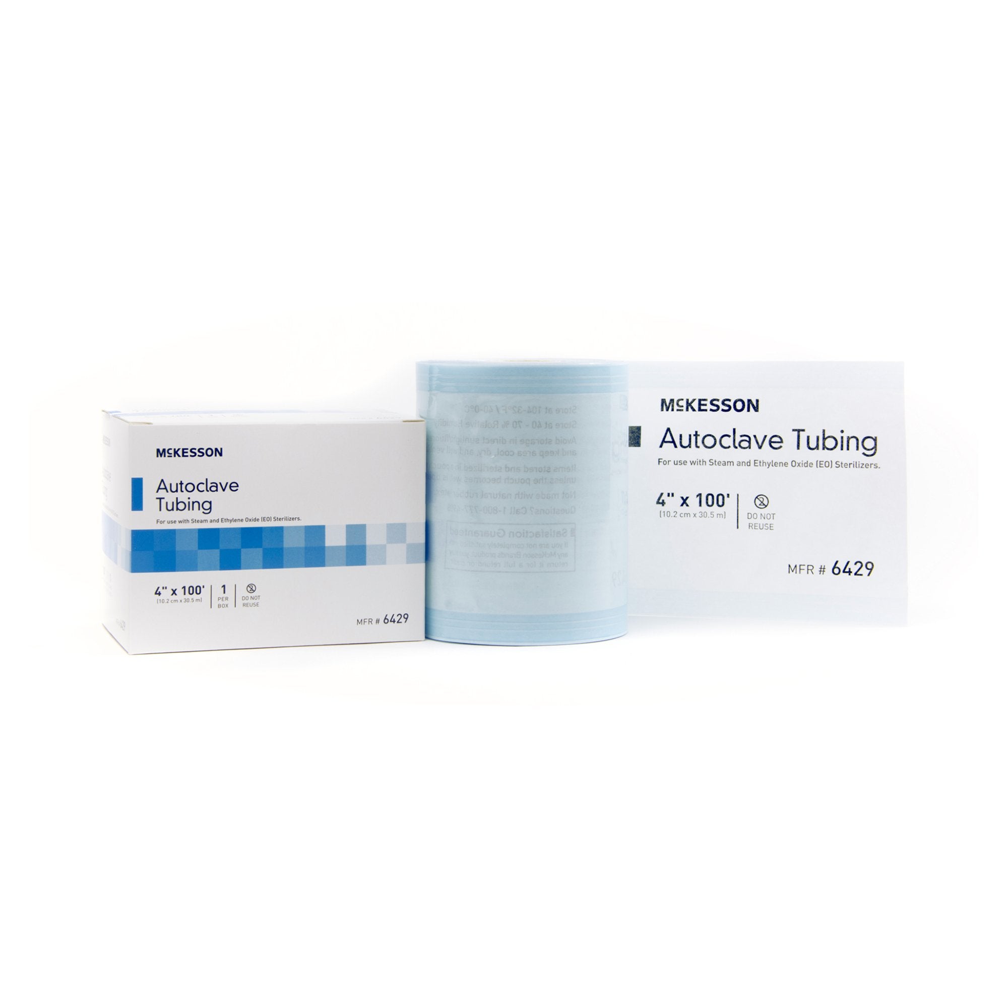 McKesson Sterilization Tubing, 4 Inch x 100 Foot-McKesson Sterilization Tubing 4 Inch X 100 Foot