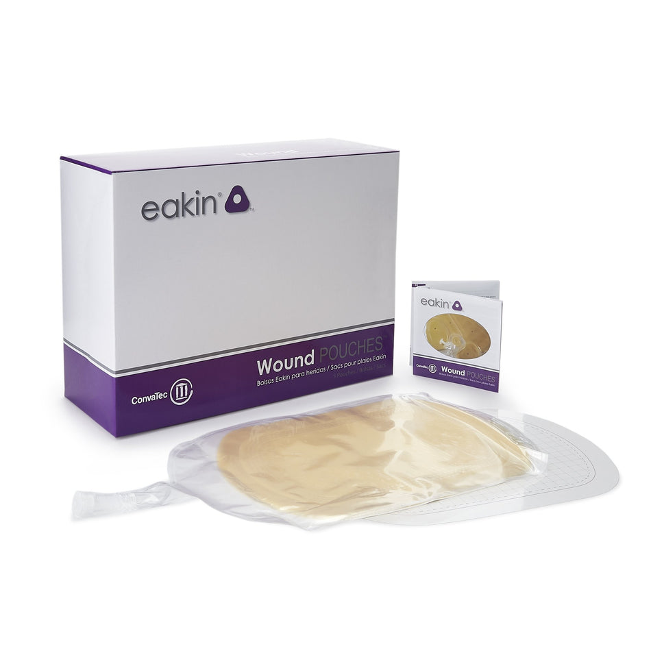 Eakin Fistula and Wound Drainage Pouch, 6-3/10 x 9-7/10 Inch-Fistula / Wound Drainage Pouch Eakin