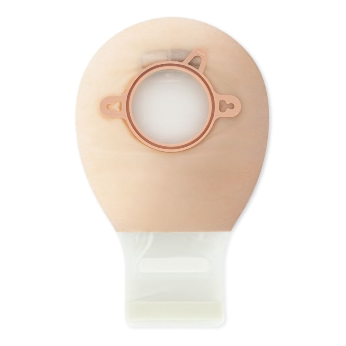 New Image Two-Piece Drainable Transparent Filtered Ostomy Pouch, 7 Inch Length, 1 Inch Flange-Ostomy Pouch New Image Two-Piece System 7 Inch Length Drainable