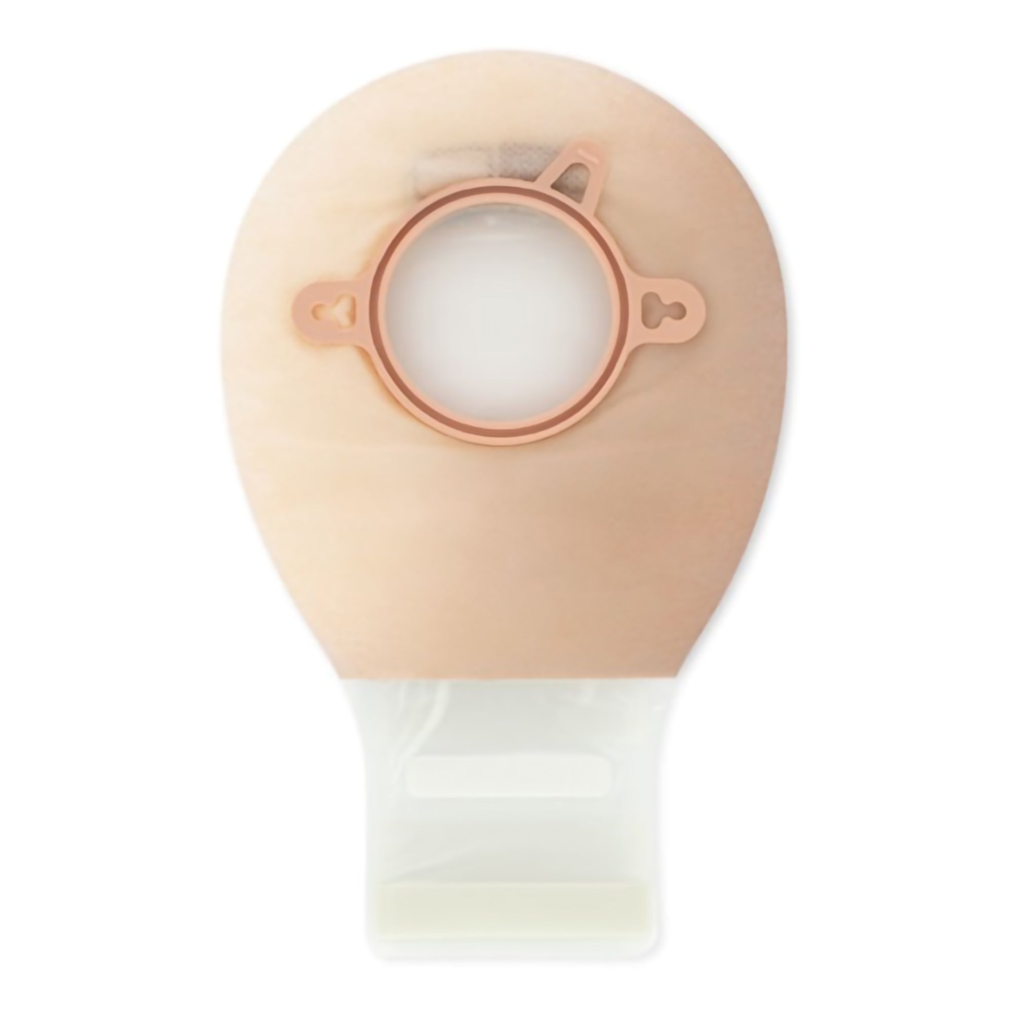 New Image Two-Piece Drainable Transparent Filtered Ostomy Pouch, 7 Inch Length, 1 Inch Flange-Ostomy Pouch New Image Two-Piece System 7 Inch Length Drainable