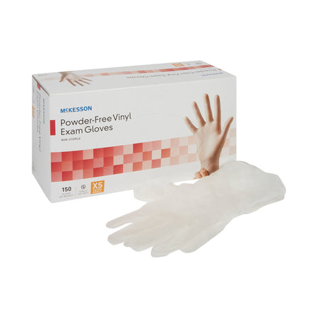 McKesson Vinyl Exam Glove, Extra Small, Clear - Gloves>Exam Gloves - McKesson Brand