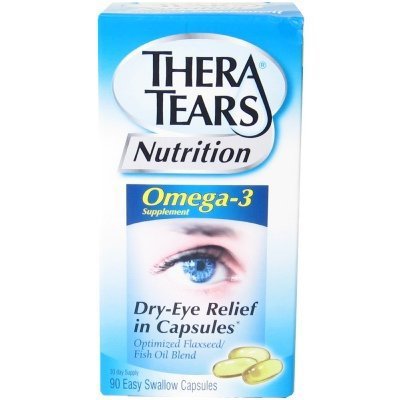 TheraTears Nutrition Vitamin E / Fish Oil Multivitamin Supplement-"Multivitamin Supplement TheraTears Nutrition Vitamin E / Fish Oil / Flaxseed Oil 183 IU - 1,600 mg Strength Capsule 120 per Bottle"