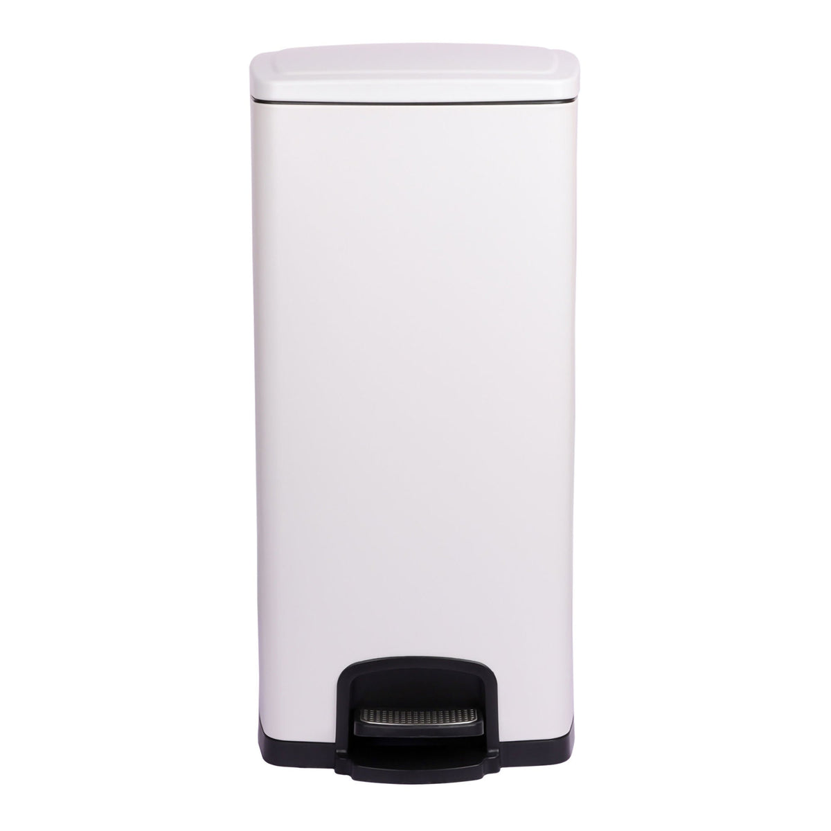 McKesson White Square Step-On Trash Can, 8 gallon - Housekeeping>Waste Receptacles - McKesson Brand