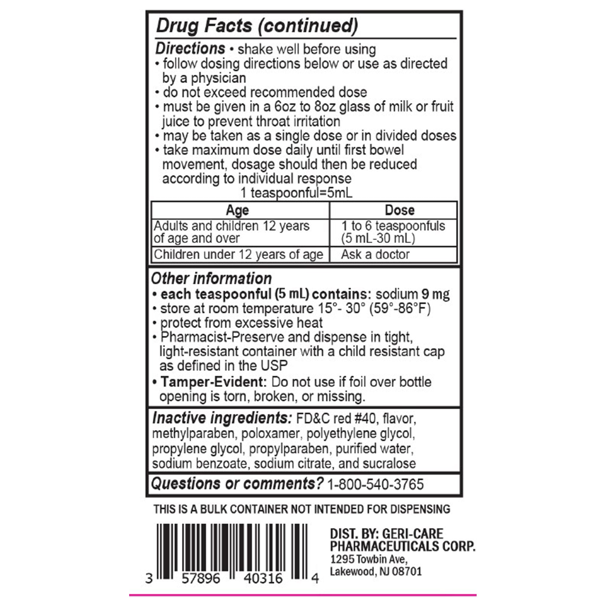 Geri-Care® Docusate Sodium Stool Softener - Pharmaceuticals>Over the Counter>Gastrointestinal>Laxatives - Geri-Care