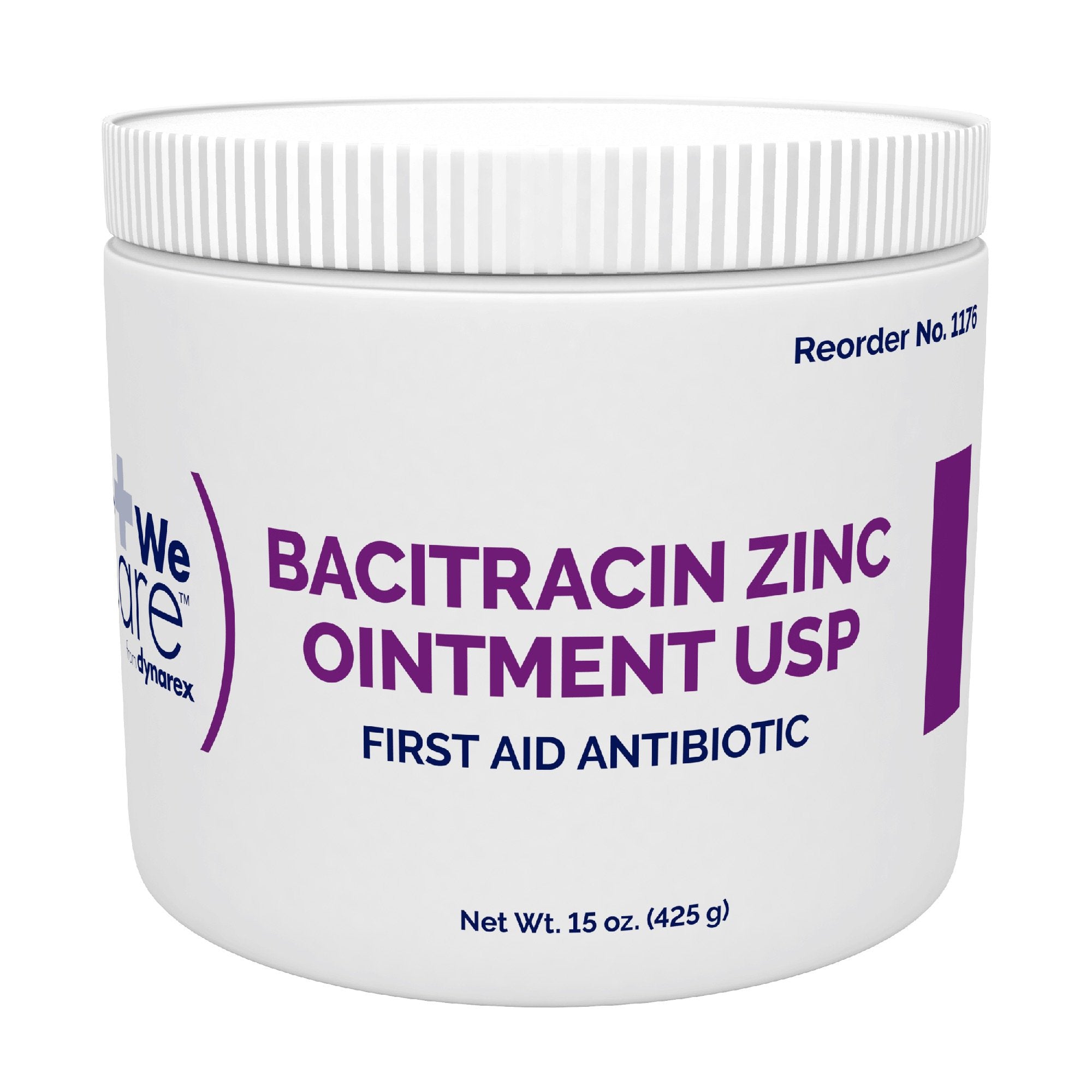 dynarex Bacitracin Zinc First Aid Antibiotic, 15 oz. Jar-First Aid Antibiotic Ointment 15 oz. Jar