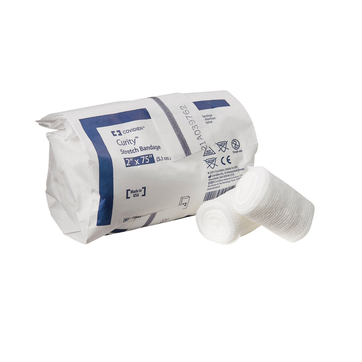 Curity Conforming Bandage, 2 x 75 Inch, 1-Ply-Conforming Bandage Curity 2 X 75 Inch 1-Ply NonSterile 12 per Pack