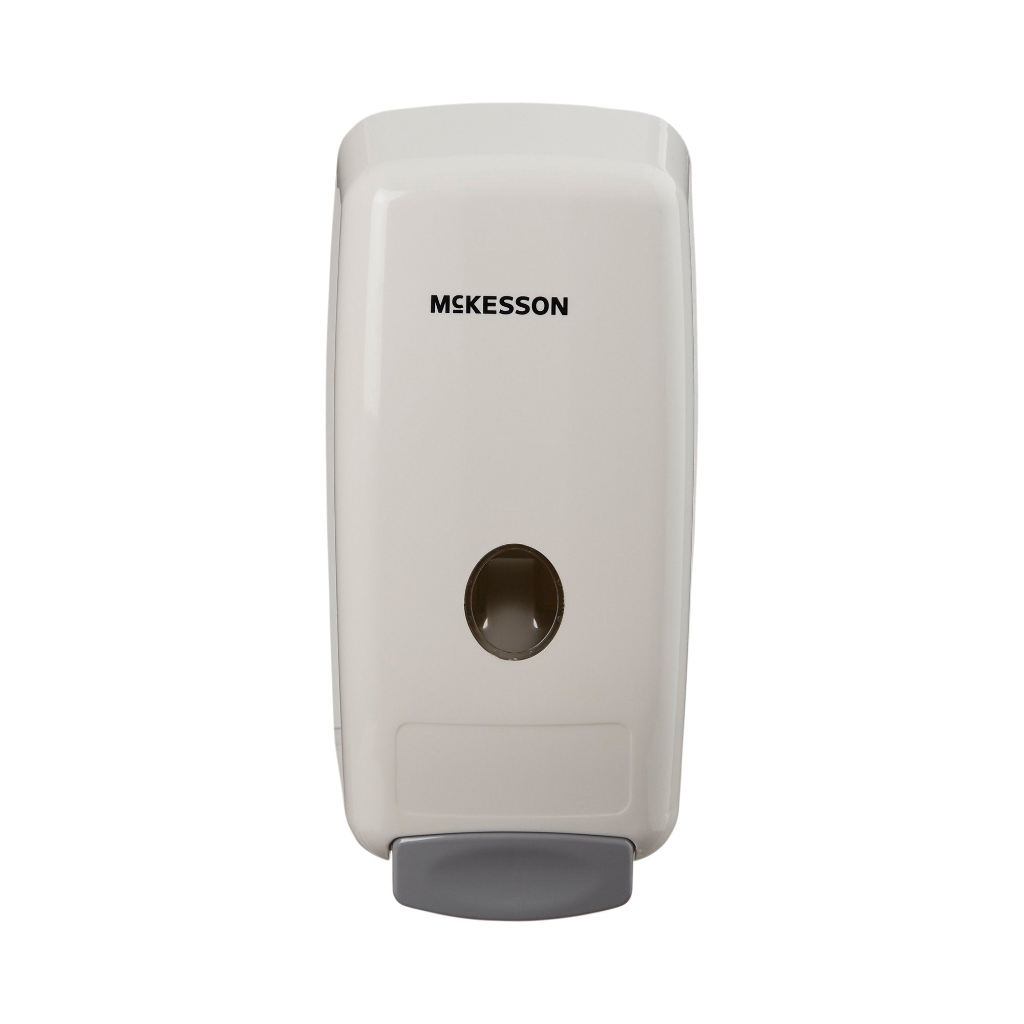 McKesson Soap Dispenser, 1000 mL-Soap Dispenser McKesson White Plastic Manual Push 1000 mL Wall Mount