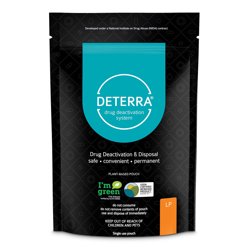 Deterra� Drug Disposal Pouch for Disposal of Pharmaceuticals, Large-"Drug Disposal Pouch Deterra� Large, 90 Pill or 12 Patch or 12 oz. Liquid Capacity"