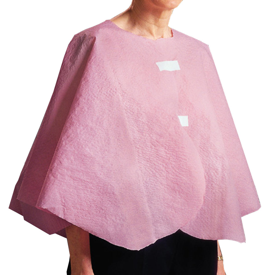 Graham Medical Exam Cape, White-Exam Cape Mauve One Size Fits Most Front Opening Without Closure Unisex