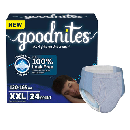 GoodNites® Nighttime Underwear for Boys, 2X-Large - Incontinence>Pediatric Diapers and Training Pants - Kimberly Clark