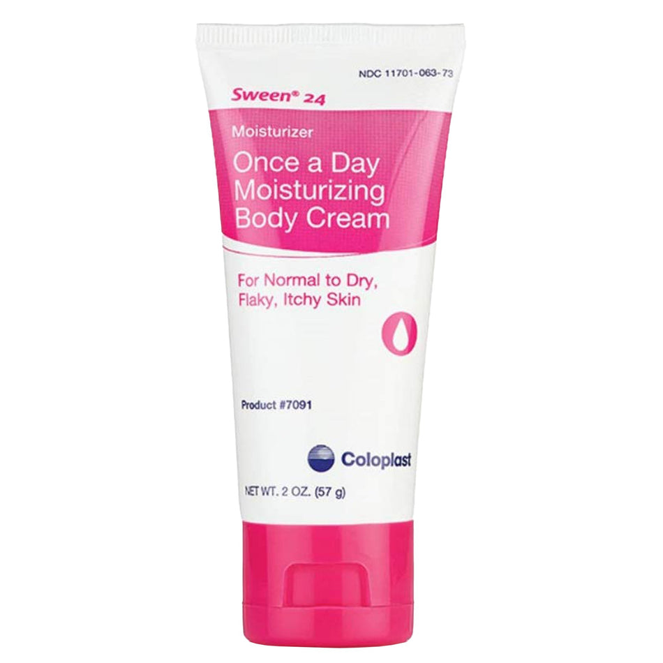 Sween 24 Hand and Body Moisturizer, Unscented, CHG Compatible Cream, 2 oz-Hand and Body Moisturizer Sween 24 2 oz. Tube Unscented Cream CHG Compatible