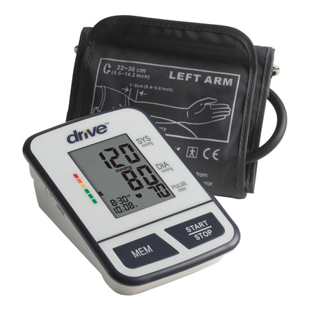 drive Digital Blood Pressure Monitoring Unit, Large Size, Upper Arm-Home Automatic Digital Blood Pressure Monitor Drive Medium Cuff Nylon Cuff 22 - 36 cm Desk Model