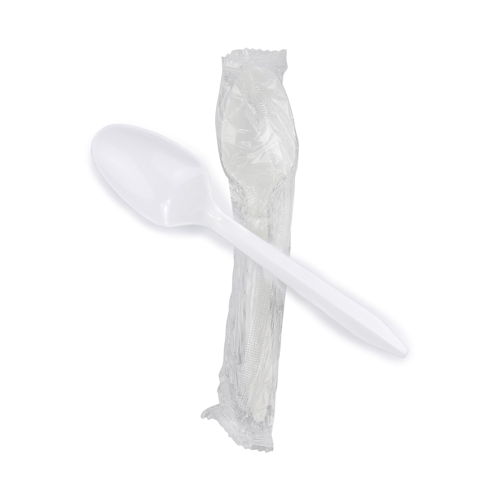 McKesson Polypropylene Spoon, White-Spoon McKesson Medium Weight White Polypropylene