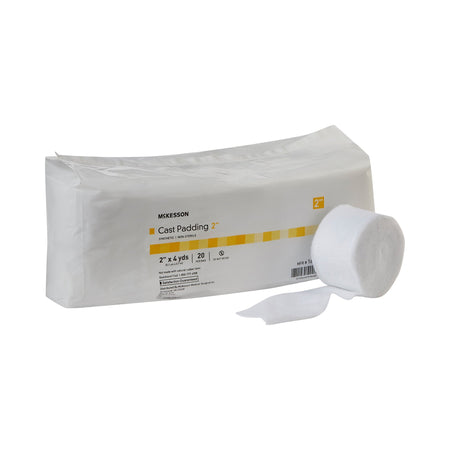 McKesson White Polyester Cast Padding, 2 Inch x 4 Yard-Cast Padding Undercast McKesson 2 Inch X 4 Yard Polyester NonSterile