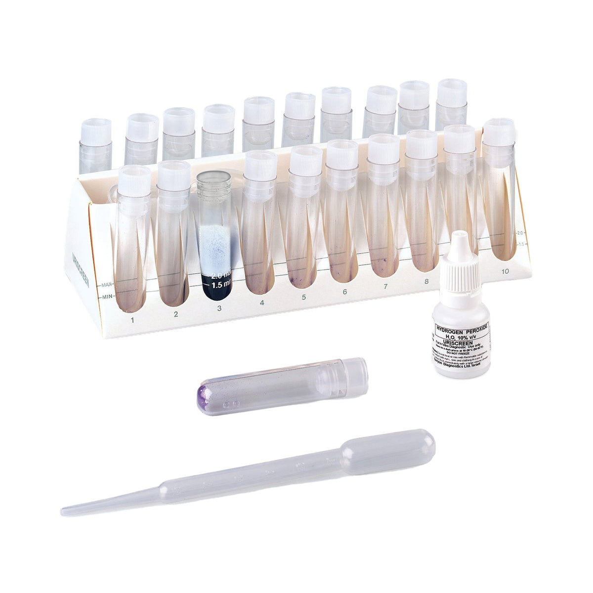 Accutest Uriscreen Urinary Tract Infection Detection Urinalysis Test Kit-Urinalysis Test Kit Accutest Uriscreen Urinary Tract Infection Detection 20 Tests CLIA Waived