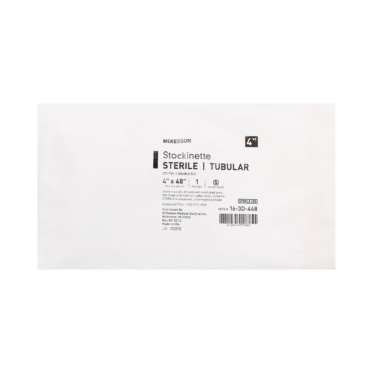 McKesson Beige Cotton Tubular Stockinette, 4 x 48 Inch - Textiles>Procedure Drapes and Sheets>Surgical Stockinettes - McKe...