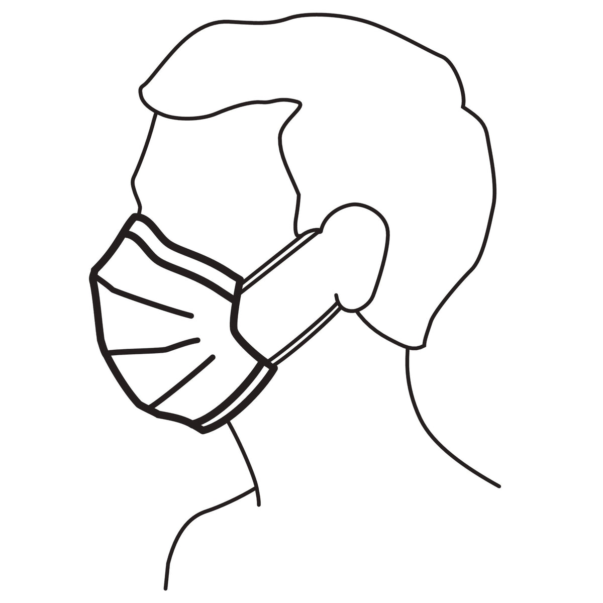 Halyard Procedure Mask, Pleated, One Size Fits Most, Tissue Blue, Non-sterile-Procedure Mask Halyard Not Rated Earloops One Size Fits Most
