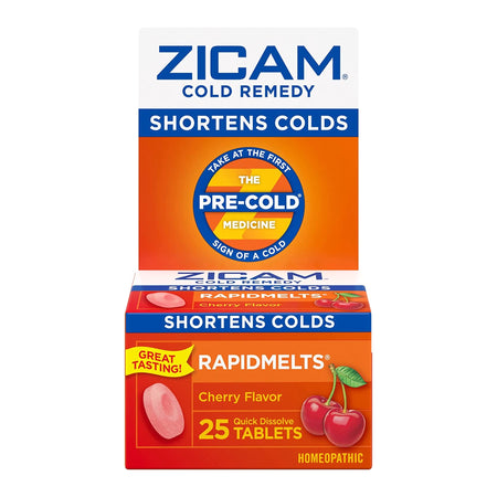 Zicam Zincum Aceticum / Zincum Gluconicum Cold and Cough Relief-Cold and Cough Relief Zicam 2X - 1X Strength Tablet 25 per Box