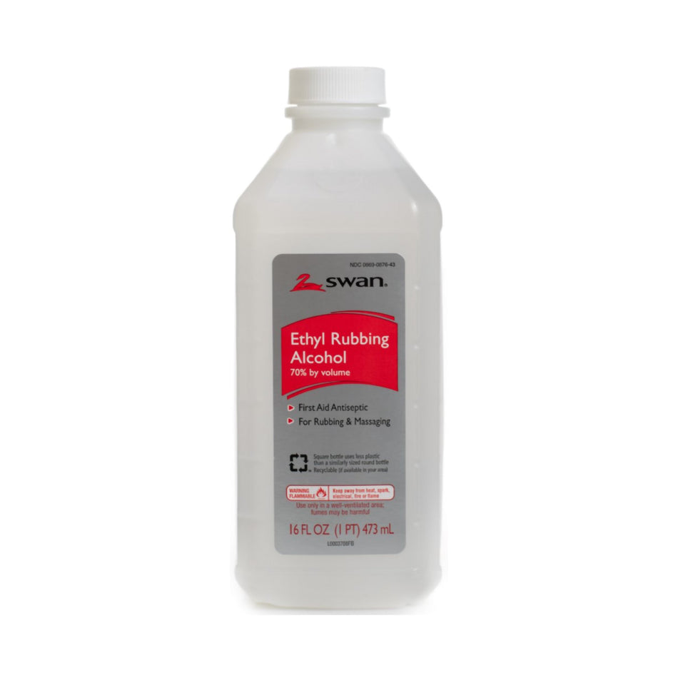 Swan Ethyl Alcohol Antiseptic, 16-ounce bottle-Antiseptic McKesson Liquid 16 oz. Bottle