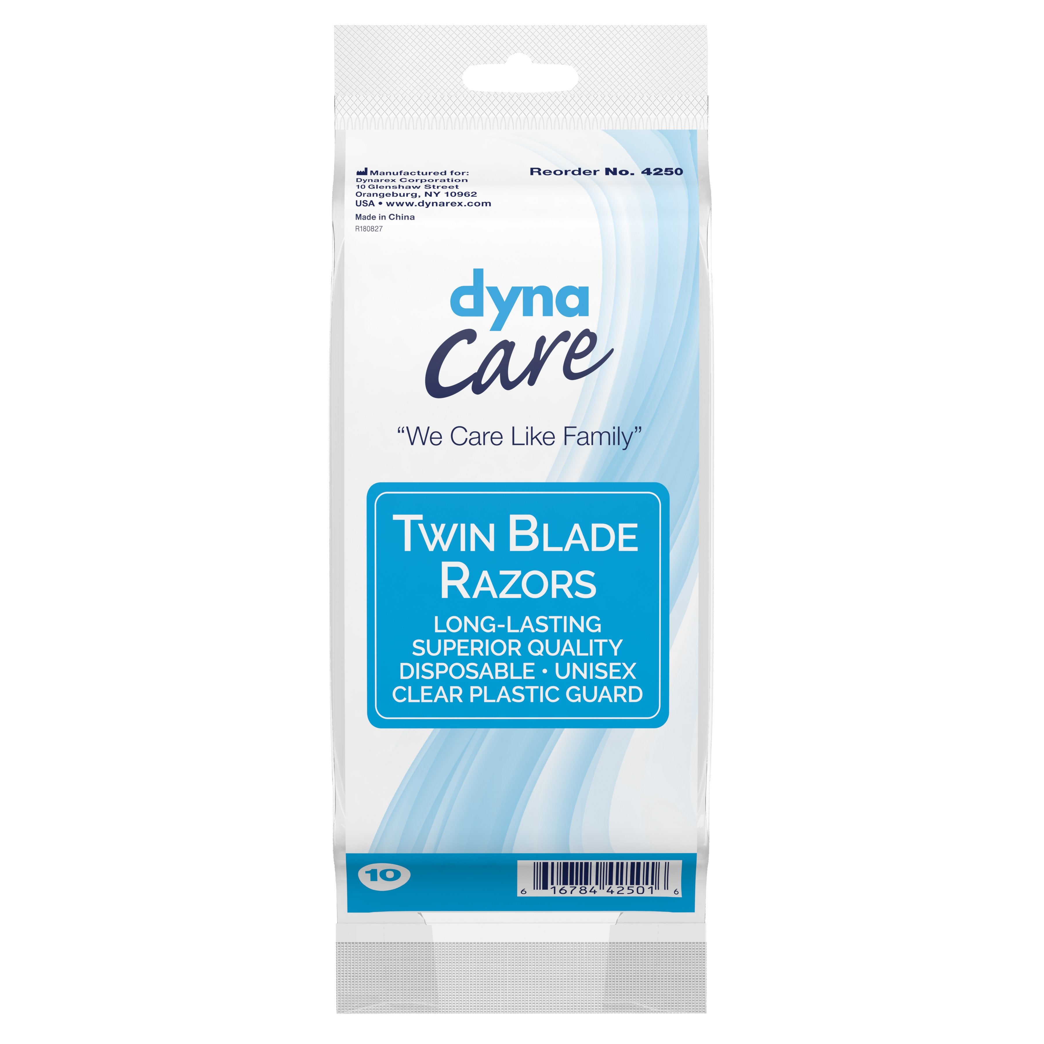 dynaCare� Twin Blade Disposable Razor-Personal Razor dyna Care Single Edge Twin Blade NonSterile Disposable