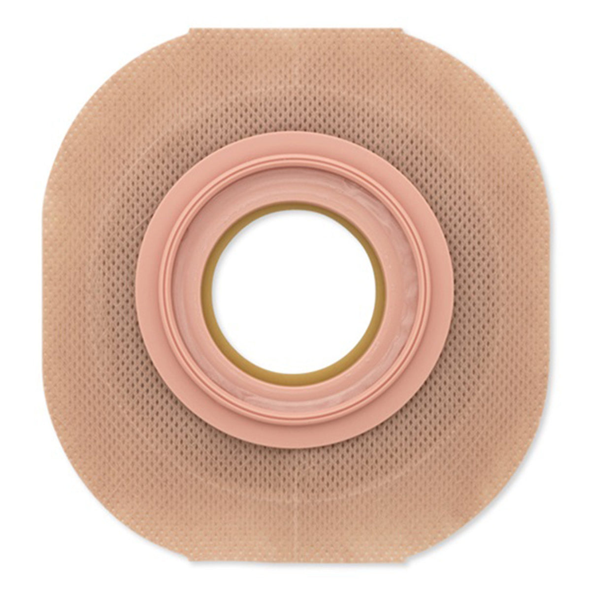 New Image Flextend Skin Barrier With 1 Inch Stoma Opening-"Ostomy Barrier New Image Flextend Precut, Extended Wear Adhesive Tape 57 mm Flange Red Code System 1-1/2 Inch Opening"