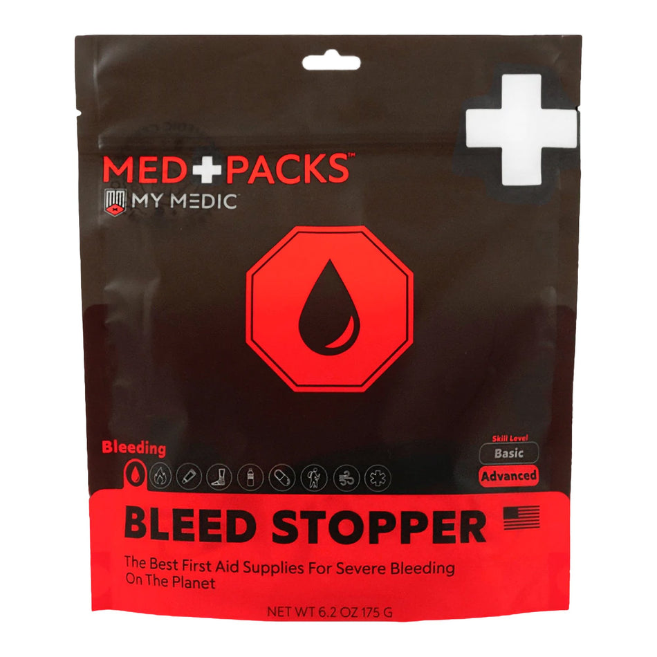My Medic Med Packs First Aid Kit to Stop Bleeding � Emergency Supplies in Portable Pouch-First Aid Kit My Medic� MED PACKS Bleed Stopper Plastic Pouch