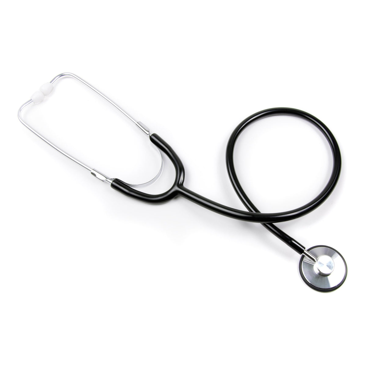 McKesson General Exam Stethoscope-General Exam Stethoscope McKesson Black 1-Tube 21 Inch Tube Single Sided Chestpiece
