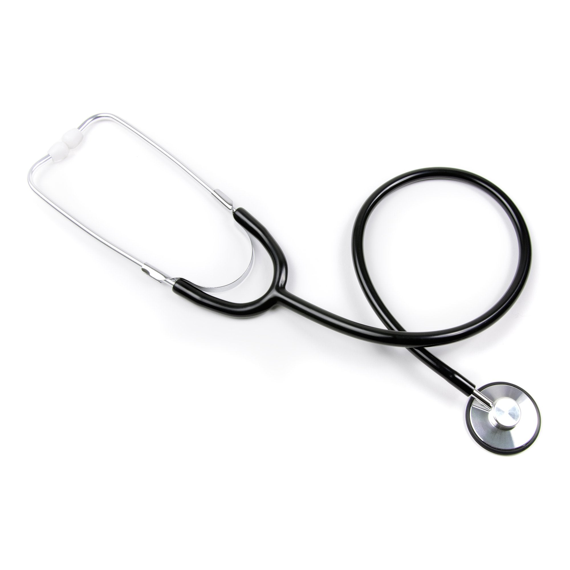 McKesson General Exam Stethoscope-General Exam Stethoscope McKesson Black 1-Tube 21 Inch Tube Single Sided Chestpiece