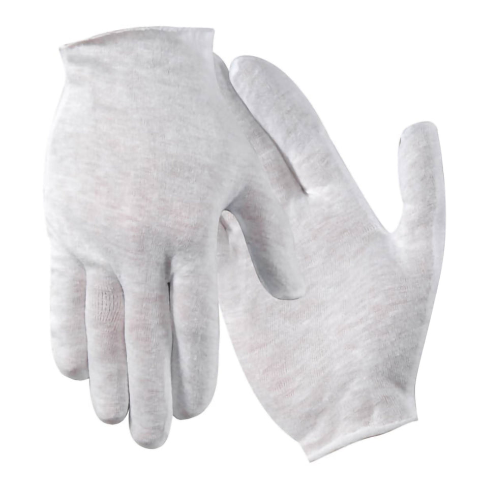 Wells Lamont Industrial Cotton Lisle Inspection Liner Gloves, Women's, Small/Medium-Glove Liner Full-Finger Cotton White Women's
