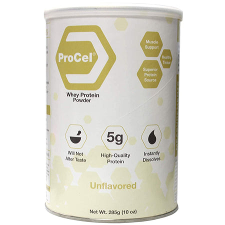ProCel Whey Protein Powder, 10-ounce Can-Oral Supplement ProCel Unflavored Powder 10 oz. Can