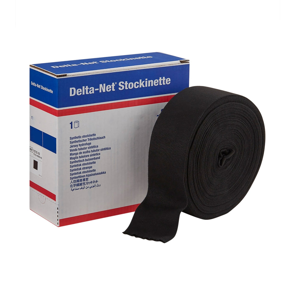 Delta-Net Black Synthetic Compression Stockinette, 2 Inch x 25 Yard-Stockinette Tubular Delta-Net 2 Inch X 25 Yard Synthetic NonSterile