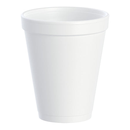 Dart White Styrofoam Drinking Cup, 1-ounce capacity-Insulated Drinking Cup Dart 10 oz. White Styrofoam Disposable