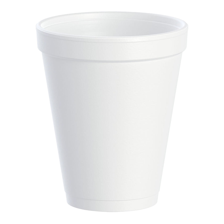 Dart White Styrofoam Drinking Cup, 1-ounce capacity-Insulated Drinking Cup Dart 10 oz. White Styrofoam Disposable