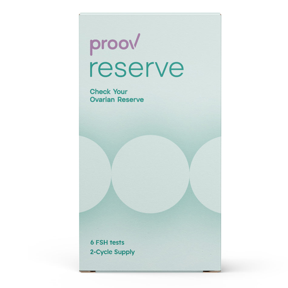Proov Reserve Follice Stimulating Hormone (FSH) Fertility Home Test Device Sexual Health Test Kit-Sexual Health Test Kit Proov Reserve Follice Stimulating Hormone (FSH) 6 Tests per Kit CLIA Waived